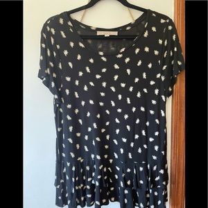 Loft peplum top Large